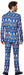 Suitmeister Men's Blue Nordic Christmas Suit, Small