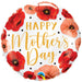 Happy Mother's Day Pretty Poppies 18″ Balloon (5/Pk)