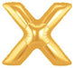 7-Inch Gold Megaloon Letter X Balloon