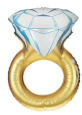37-Inch Wedding Ring Shaped Foil Balloon