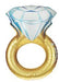 37-Inch Wedding Ring Shaped Foil Balloon