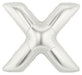 7 Inch Silver X Megaloon Letter Balloon