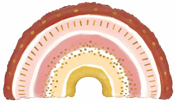 Boho Rainbow 32-Inch Shaped Foil Balloon