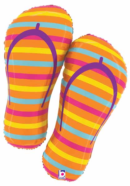 Summer Flip Flops 30-Inch Shaped Foil Balloon