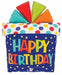 Happy Birthday Gift Smiley Face 27-Inch Foil Balloon