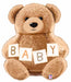 Baby Teddy Bear 26-Inch Shaped Foil Balloon