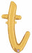 14-Inch Gold Script Letter T Balloon