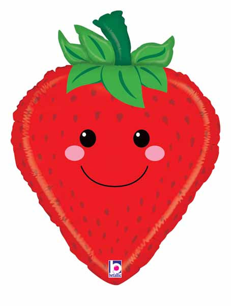 Strawberry Produce Pal 26-Inch Foil Balloon
