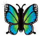 Blue Butterfly 46-Inch Holographic Foil Balloon