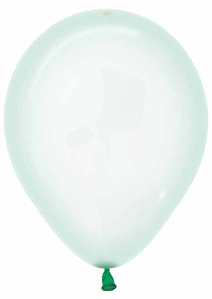 Crystal Pastel Green 5-Inch Latex Balloons, 100 Count