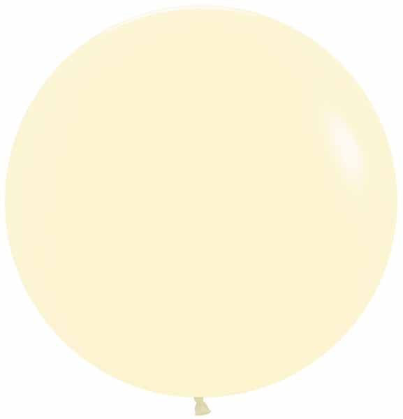 Pastel Matte Yellow 24-Inch Latex Balloons, 10 Pack