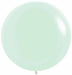 Pastel Matte Green 24-Inch Latex Balloons, 10 Count
