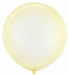 Crystal Pastel Yellow 24" Latex Balloons, 10 Pack