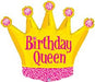 Birthday Queen Crown Foil Balloon, 36 Inch