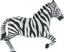 43-Inch Zebra-Shaped Foil Balloon