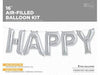 16" Silver "Happy" Letter Kit 