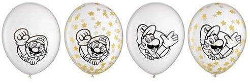 Super Mario Brothers 12-Inch Balloons, 6-Pack