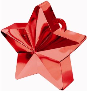 Red Star Balloon Weight, 170g