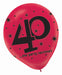 The Party Continues 40th Birthday Latex Balloons