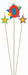 Number 0 Star Candle Stick Set, 3 Pieces