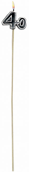 Oh No! 40th Birthday Cake Candle on a Stick
