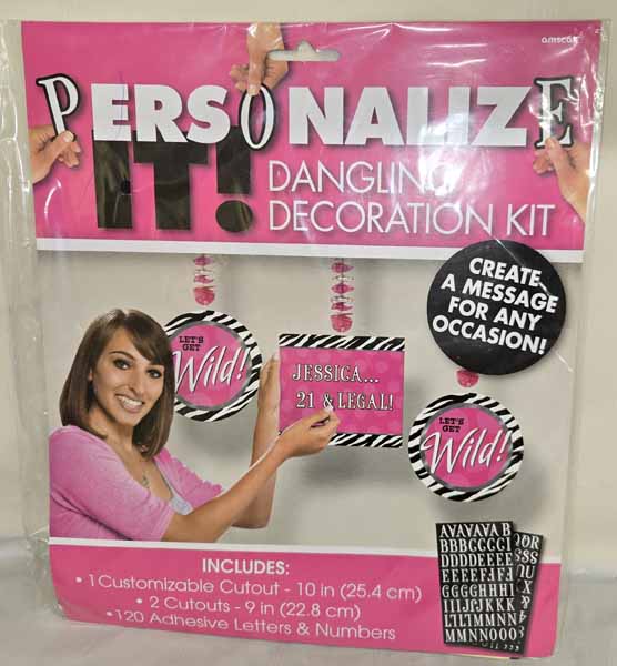 Personalize It Dangling Cutouts, 3 Pack