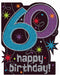 Party Continues 60th Birthday Glitter Cutout