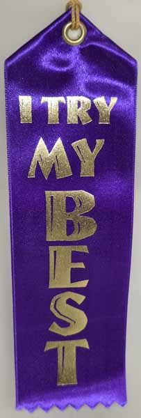 I Try My Best Recognition Ribbon