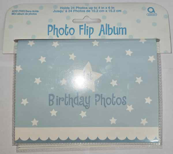 Blue Boy's 1st Birthday Flip Album