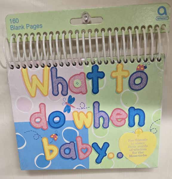 Hugs & Stitches Baby Shower Good Advice Book