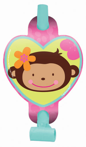 Monkey Love Party Blowouts, 8 Pack