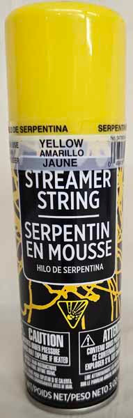 Yellow Streamer String, 3 oz