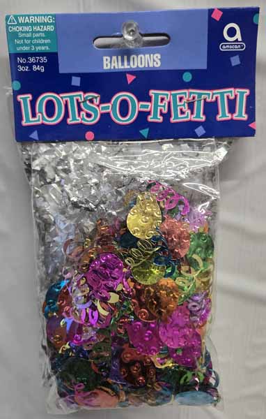 Balloons Lots of Fetti Party Confetti