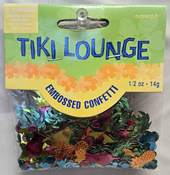 Tiki Lounge Embossed Confetti