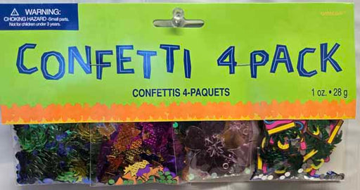 Tiki Party Confetti, 4-Pack