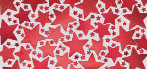 Red Star Confetti, 2.5 oz