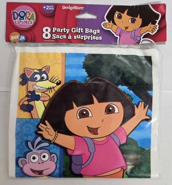 9"X6" DORA & FRIENDS LOOT BAGS 8PK/6CS