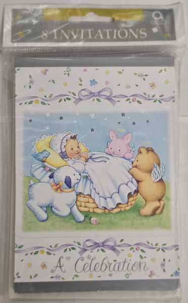 Heavenly Moments Invitations, 8 Pack
