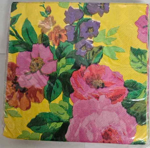 Bright Roses Beverage Napkins, 16 Count