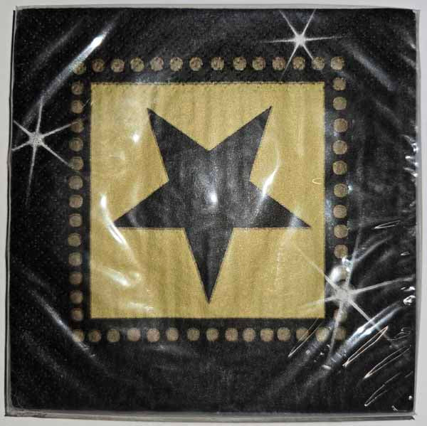 Star Attraction Beverage Napkins, 16 Count