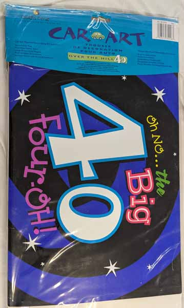 Oh No... The Big 40 Car Decoration Kit