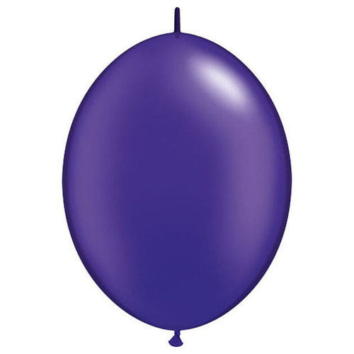Qualatex QuickLink Pearl Quartz Purple 12" Latex Balloons (50/Pk) 