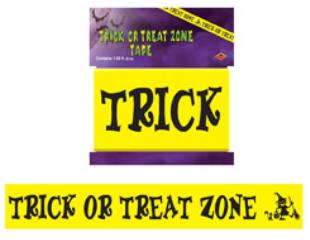 3"X20' TRICK OR TREAT ZONE TAPE 1/PK