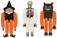 Vintage Halloween Tissue Dancers, 3 Pack
