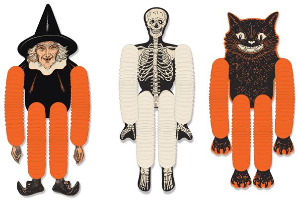 Vintage Halloween Tissue Dancers, 3 Pack
