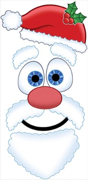 SANTA FACE DOOR COVER