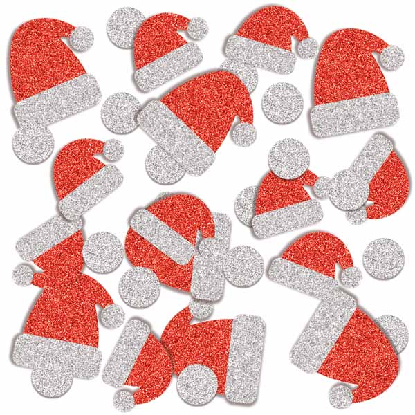 Santa Hat Deluxe Christmas Confetti, 0.5 oz