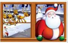Santa Insta-View Christmas Decoration, 38 x 62 Inches
