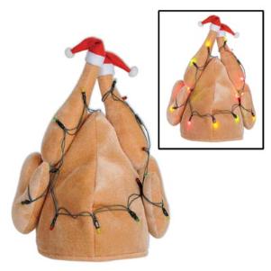 Plush Light-Up Holiday Turkey Hat