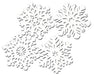 15-Inch Die-Cut Snowflakes, 4-Pack